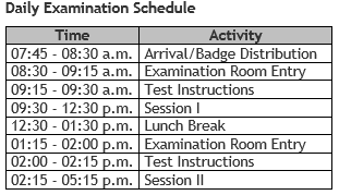 Essay examination room